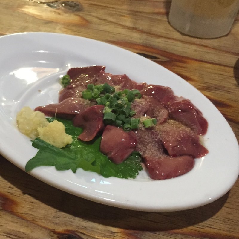 鶏レバー(鶏味噌焼 かしわや)