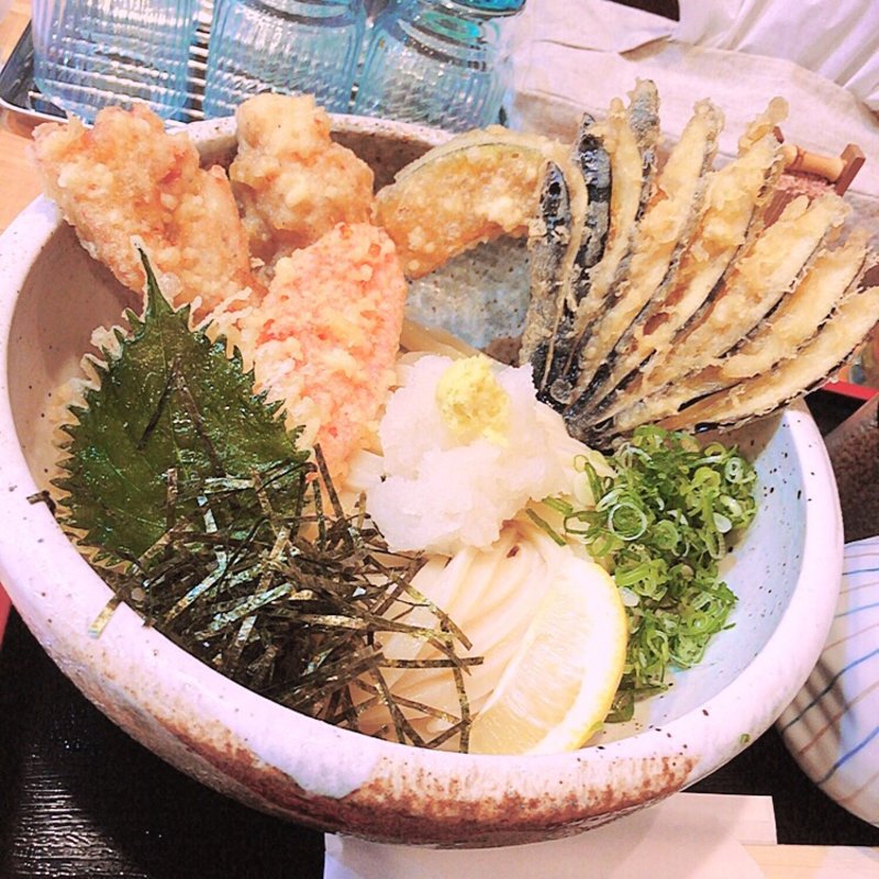 とりてんぶっかけうどん(天つる )