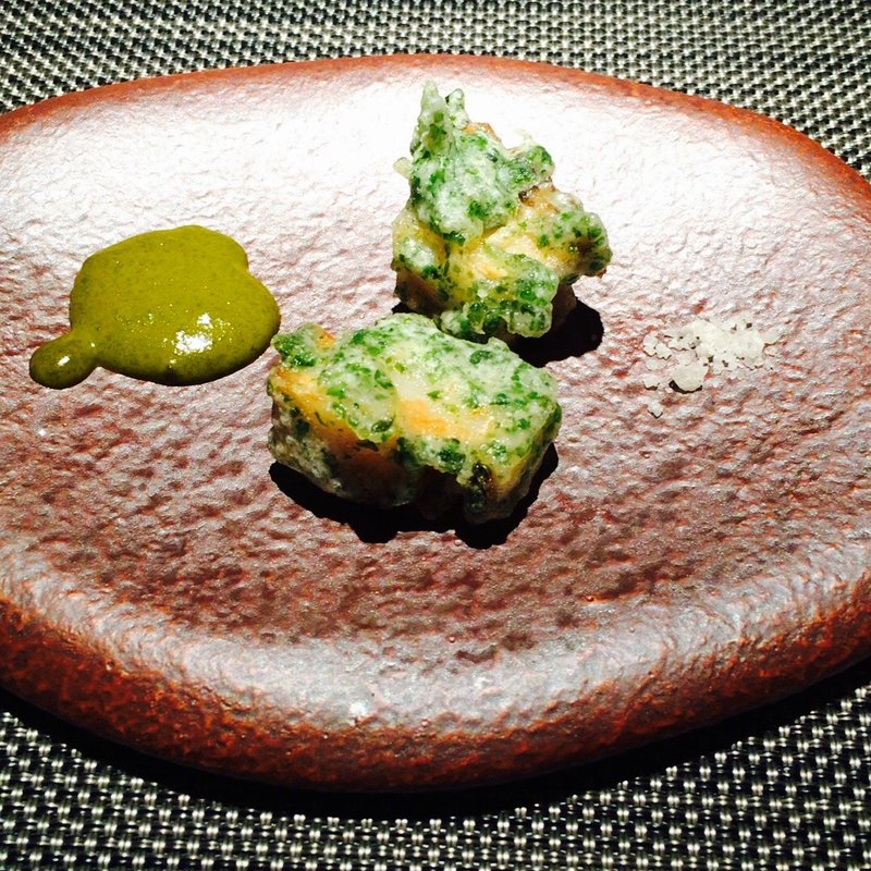 アワビのアオサノリフリット(エクアトゥール )