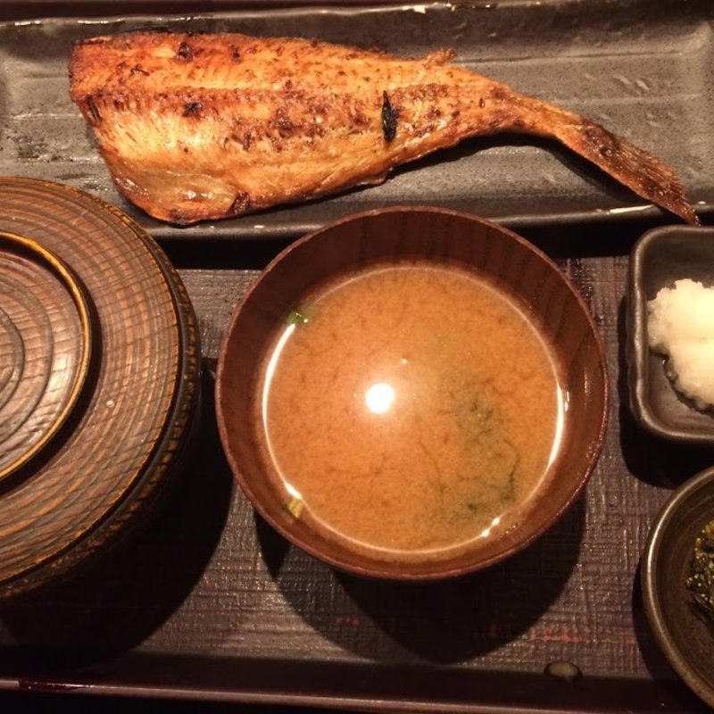 しまほっけの半身定食(炭火焼専門食処 白銀屋)