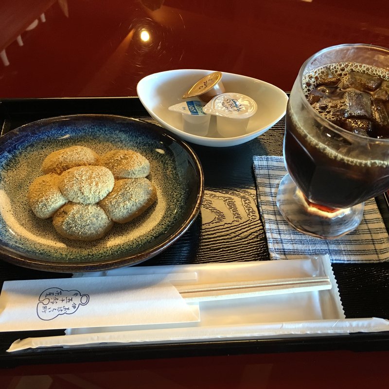 本わらび餅セット(五十鈴茶屋)