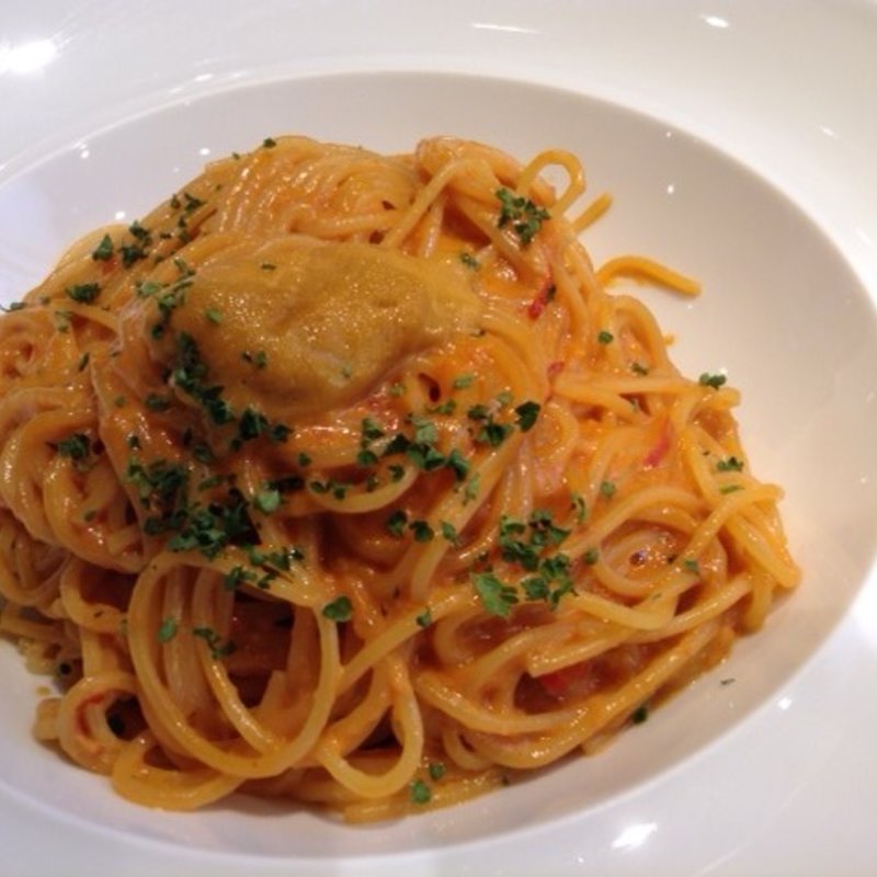 ウニのクリームパスタ(俺のフレンチ・イタリアン 松竹芸能 角座広場)