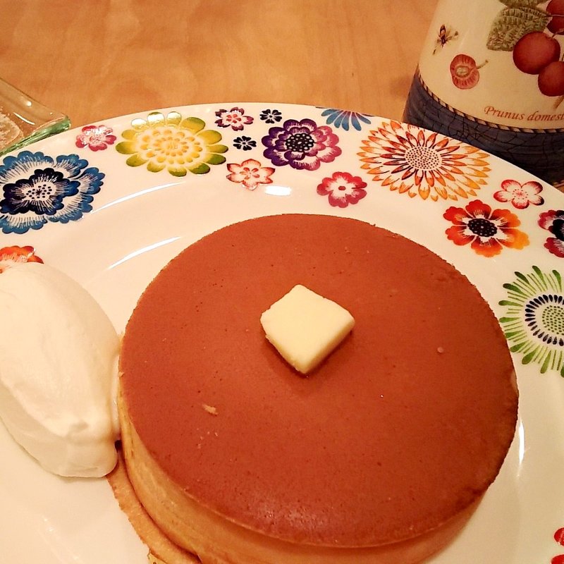 ホットケーキ　フリーティー付き(MLESNA TEA 大阪)