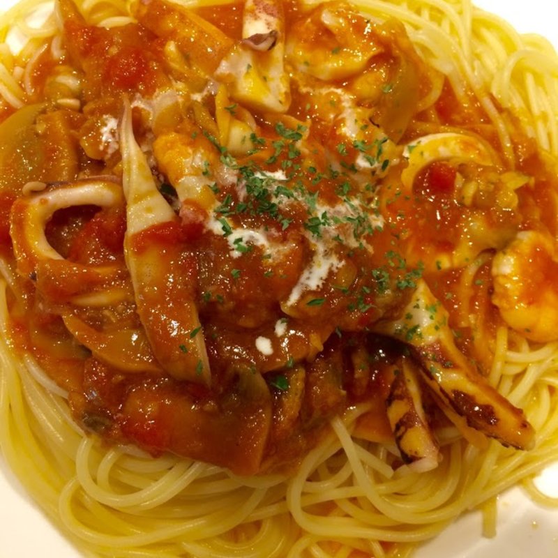 海の幸のスパゲッティ(ハシヤ)