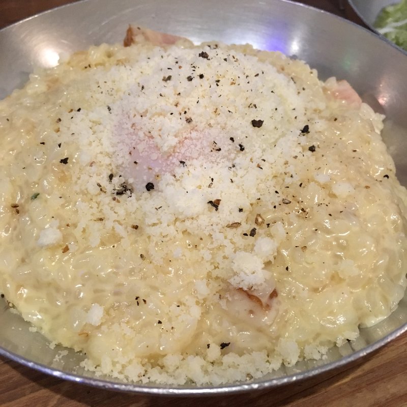 カルボナーラリゾット(Risotto Cafe 東京基地 新宿ルミネエスト店 （リゾットカフェ）)