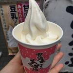 豆乳ソフトクリーム(豆腐料理 双葉 人形町 （ふたば）)