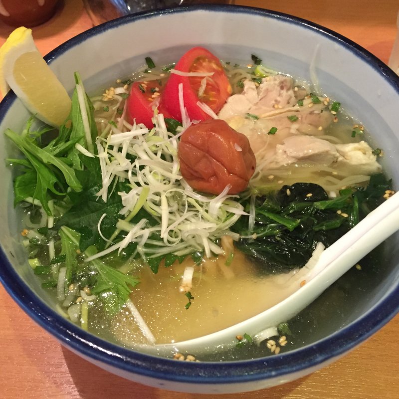 梅しそ冷やしらーめん(俺流塩らーめん 中目黒店 )