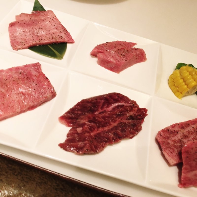 特選5種盛合せ(ぴょんぴょん舎  GINZA UNA)