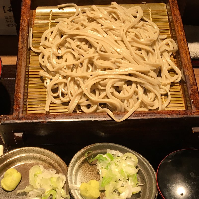 2枚2色もりそば(十割蕎麦 さ竹 恵比寿店)