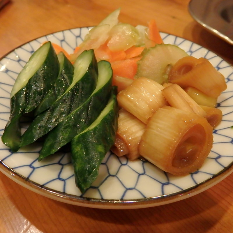 おしんこ盛り（自家製）(もつ焼き煮込み鶴田 )
