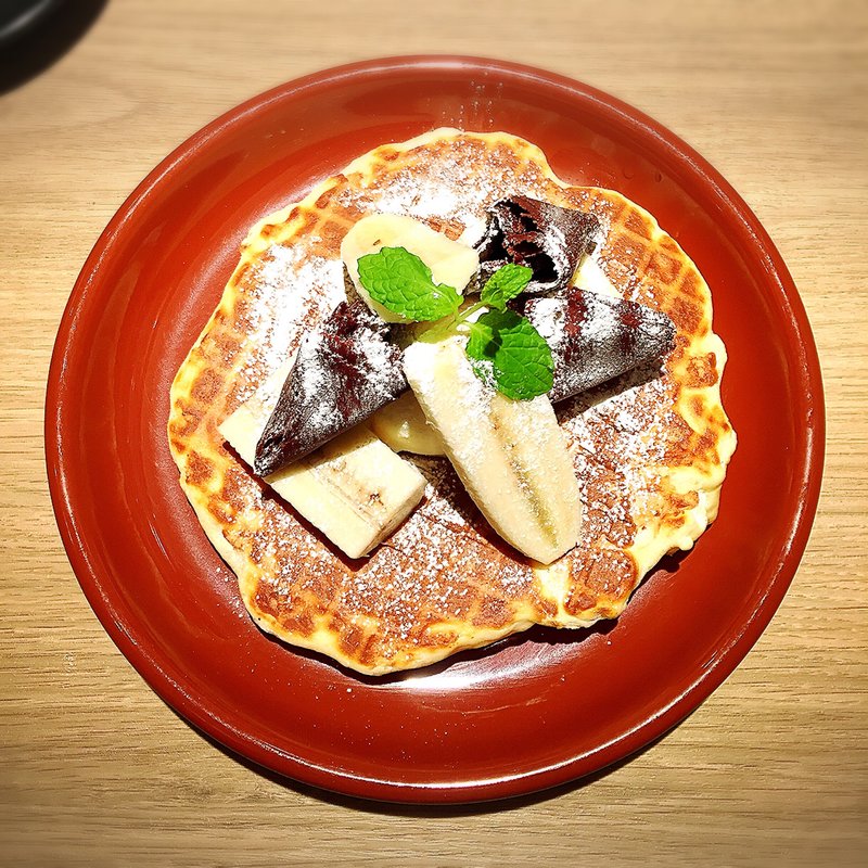 ワッフルパンケーキショコラ&バナナ(メロウ ブラウン コーヒー グランツリー武蔵小杉店 （MELLOW BROWN COFFEE）)