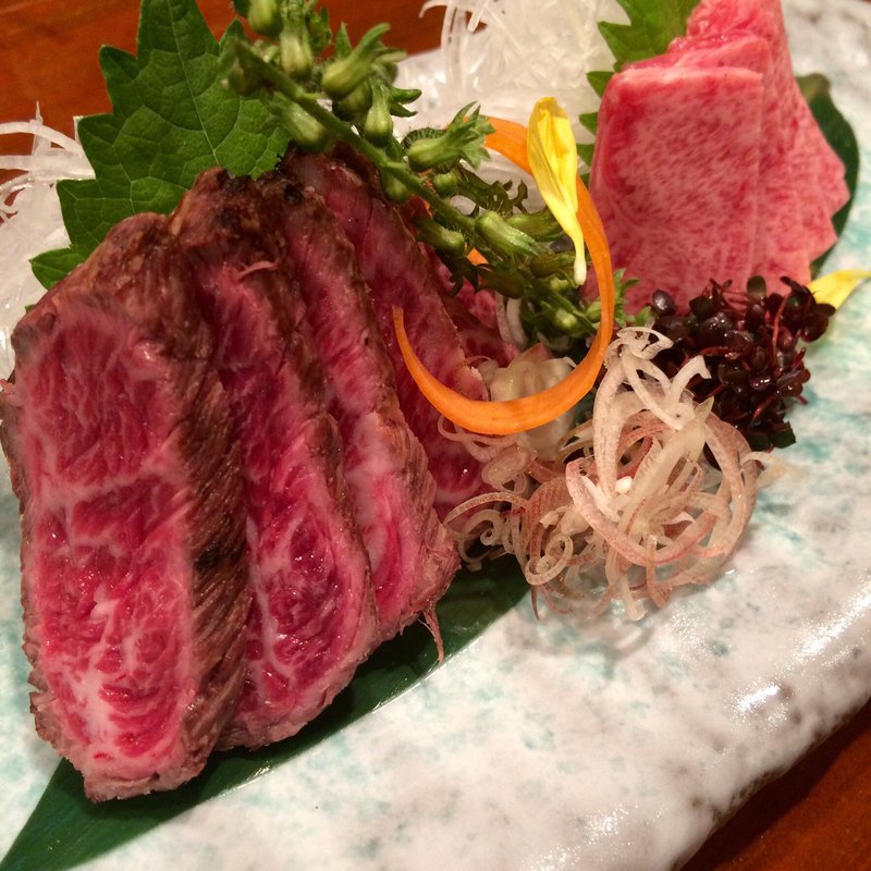 牛肉刺し(たんや又兵衛銀座店)