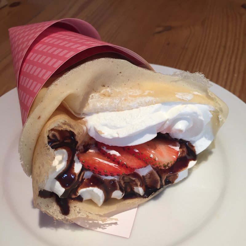 セットガレット - クレープ - 生クリーム･チョコ･イチゴ(オレンジカウンティ 本店 （ORANGE COUNTY）)