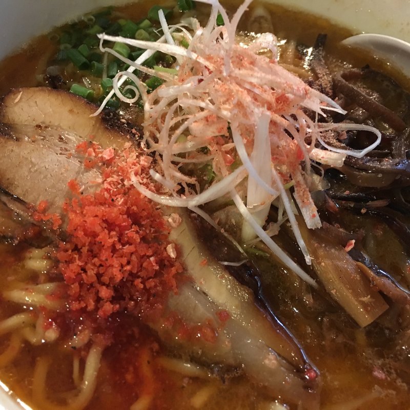 海老そば味噌(麺屋 丸鶏庵 （まるちあん）)