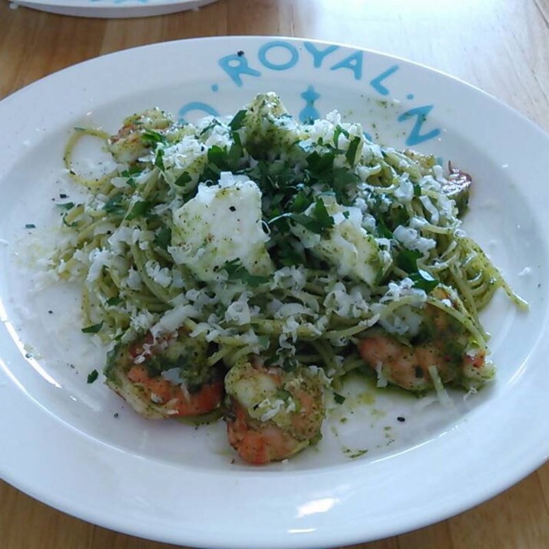 海老とモッツアレラの大葉ジェノベーゼパスタ(アランチャ （Arancia）)