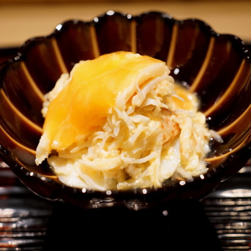 毛蟹のお造り(東麻布 天本)