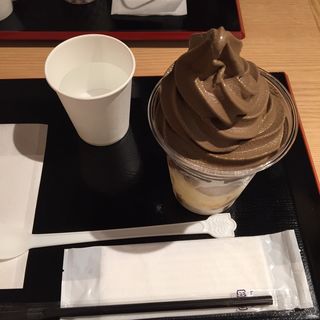ほうじ茶パフェ(錦一葉かふぇ 枚方T-SITE店)