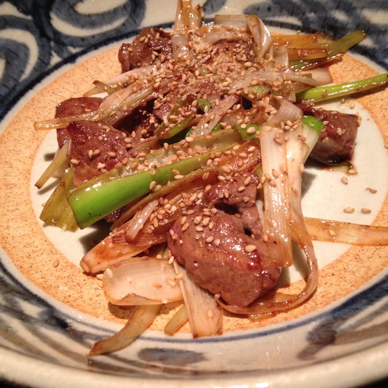 和牛レバのごまネギ炙り(匠味家)