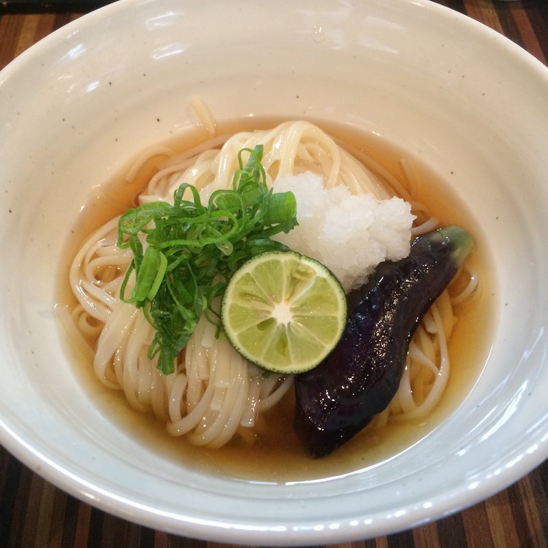 冷やしすだちぶっかけうどん(氷見うどん )