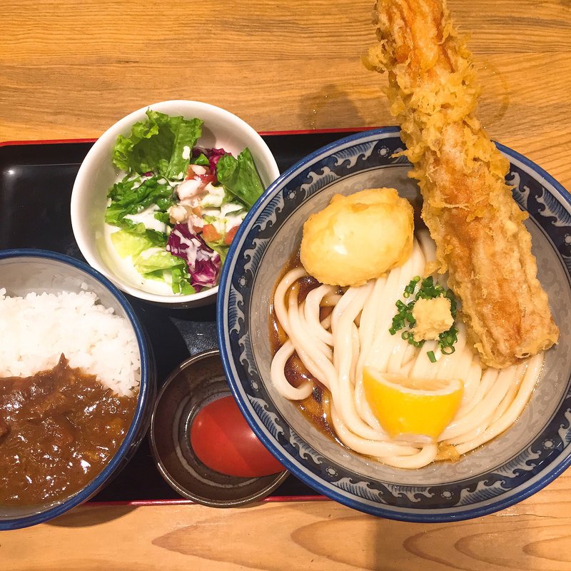 ちく天カレーランチ(難波千日前 釜たけうどん 八重洲北口)