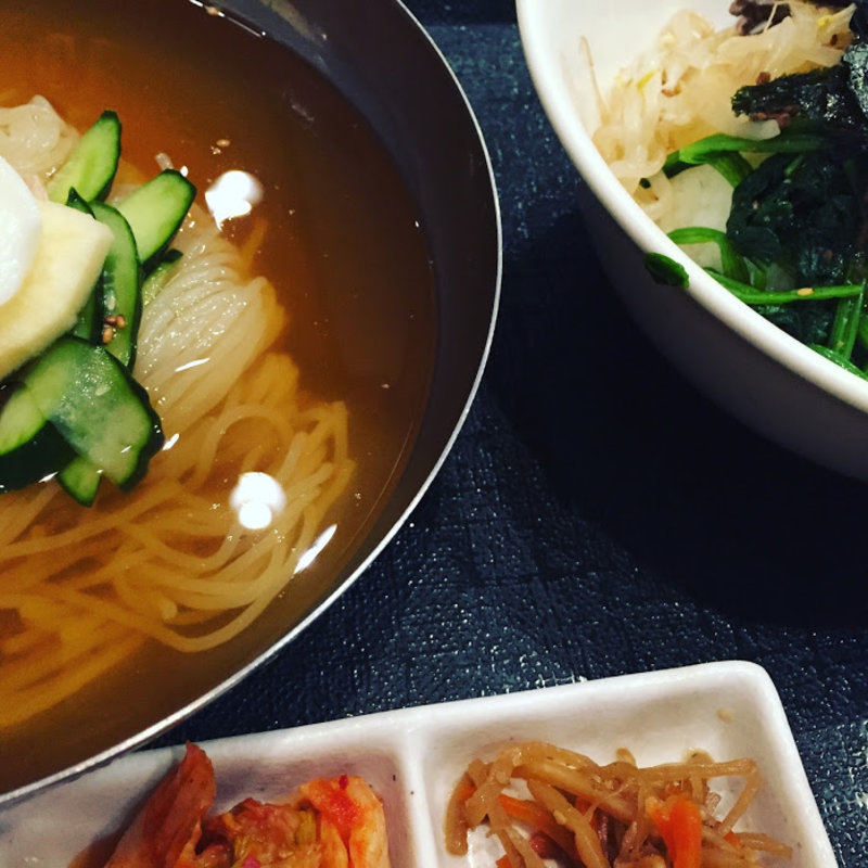 冷麺定食(梅田明月館 堂山店 （ウメダメイゲツカン）)