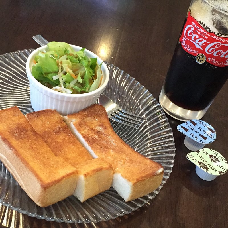 トースト モーニングセット(喫茶アラジン)