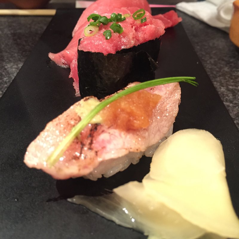 本まぐろ五貫にぎり(すしざんまい 匠銀座6丁目店)