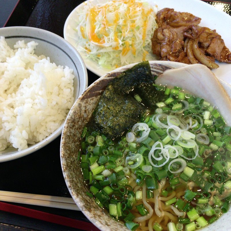 焼肉定食(ねぎトッピング)(ラーメンふたば )
