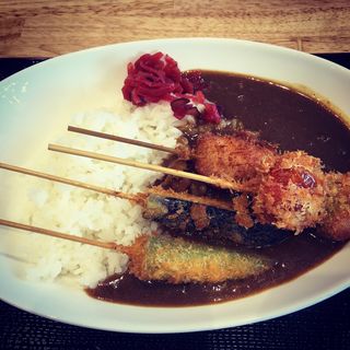 ミネラル野菜串カツカレー(道の駅 にしあいづ よりっせ)