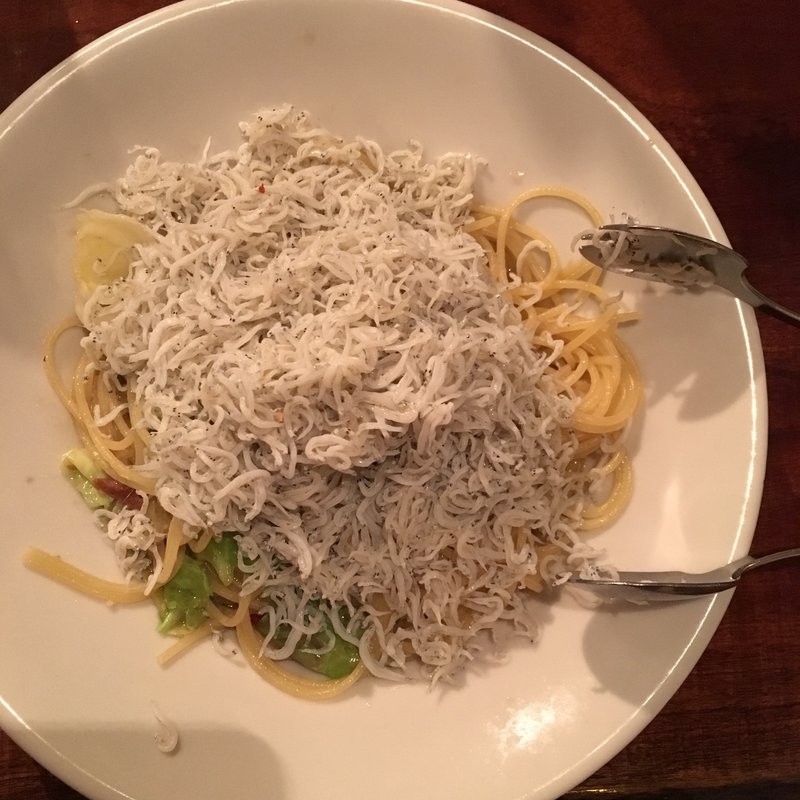 盛り過ぎしらすのペペロンチーノ(バリトン)