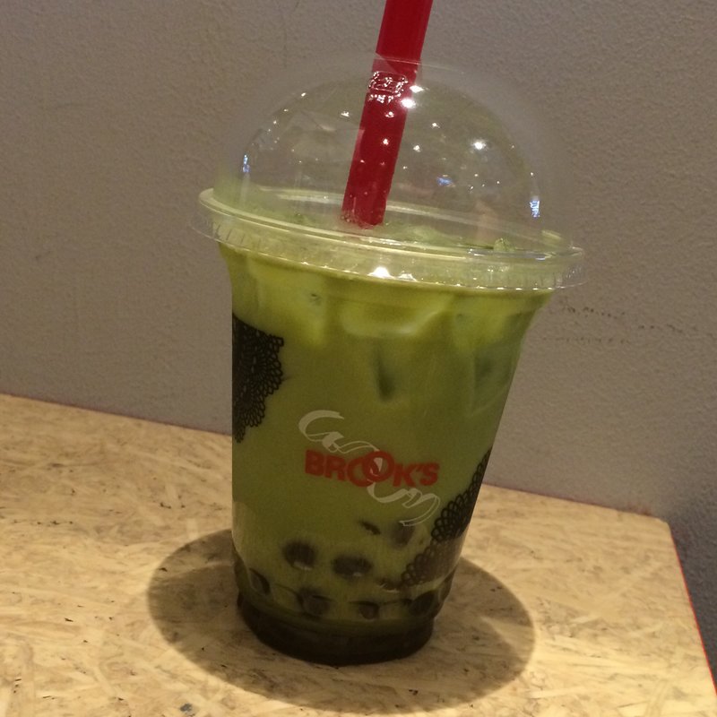 抹茶カプチーノタピオカドリンク(ブルックス グリーン カフェ 原宿店 （BROOKS green cafe　【旧店名】BROOKS CAFE）)