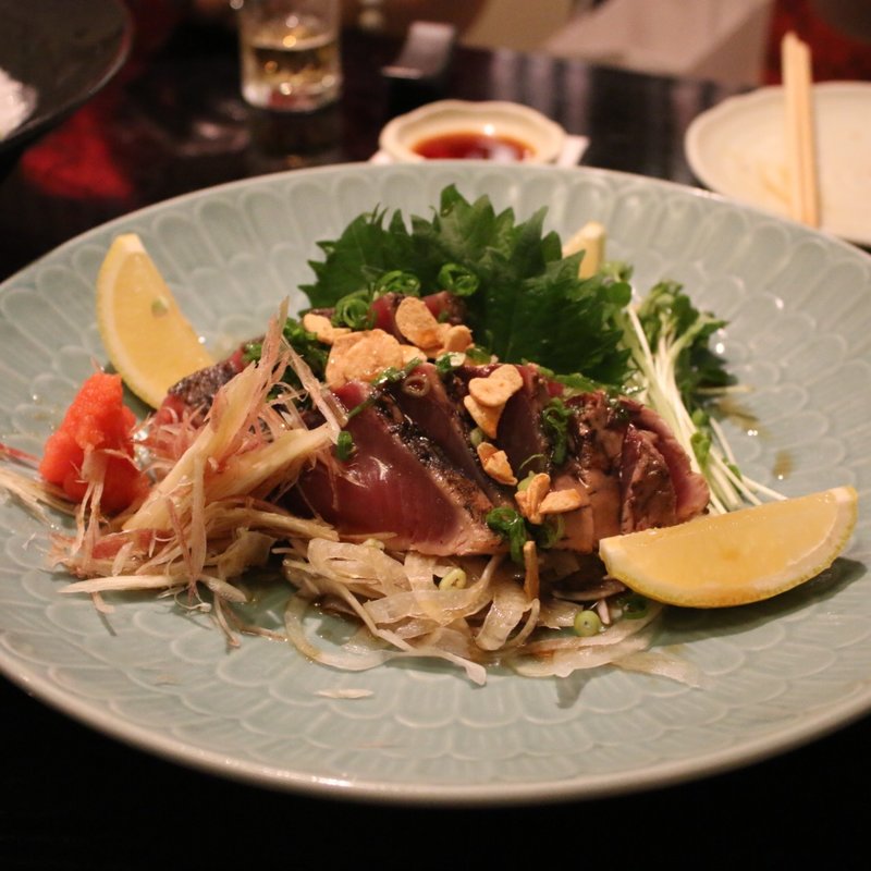 鰹のたたき(コース)(萬々事々)