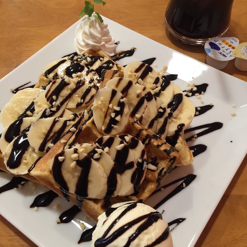 チョコ&バナナのワッフル(マシューアンマリラ)