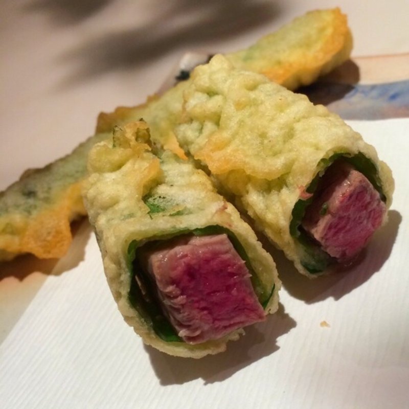 和牛の大葉揚げ(和牛銘菜　然 （ゼン【旧店名】CHARCOAL GRILL 然）)