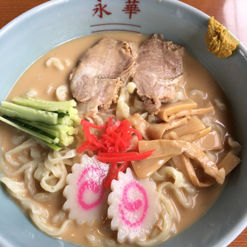 冷し中華(胡麻だれ)(佐野手打ちラーメン 永華 水戸見和店 )