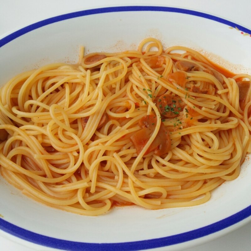 懐かしの駅食堂のスパゲティミートソース(日本食堂)