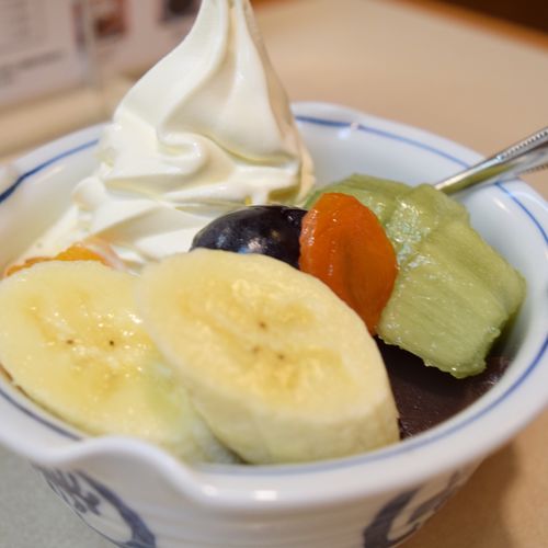 フルーツクリームあんみつ(あんみつ みはし 上野本店)の口コミ