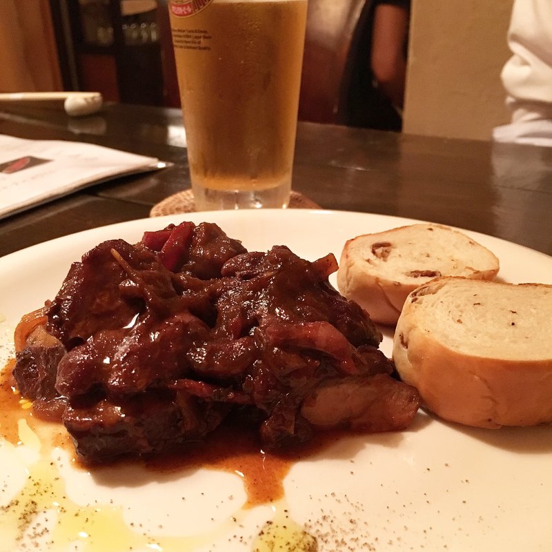 牛ホホ肉煮込み(二条 厨 （クリヤ）)