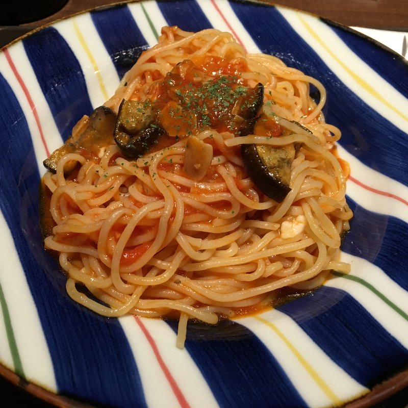 ナスとモッツァレラのトマトソースパスタ(サンマルクカフェ 狛江店 )