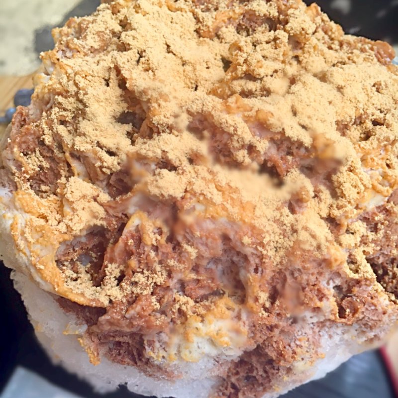 チョコミルク氷きな粉トッピング(大阪浪花家 )