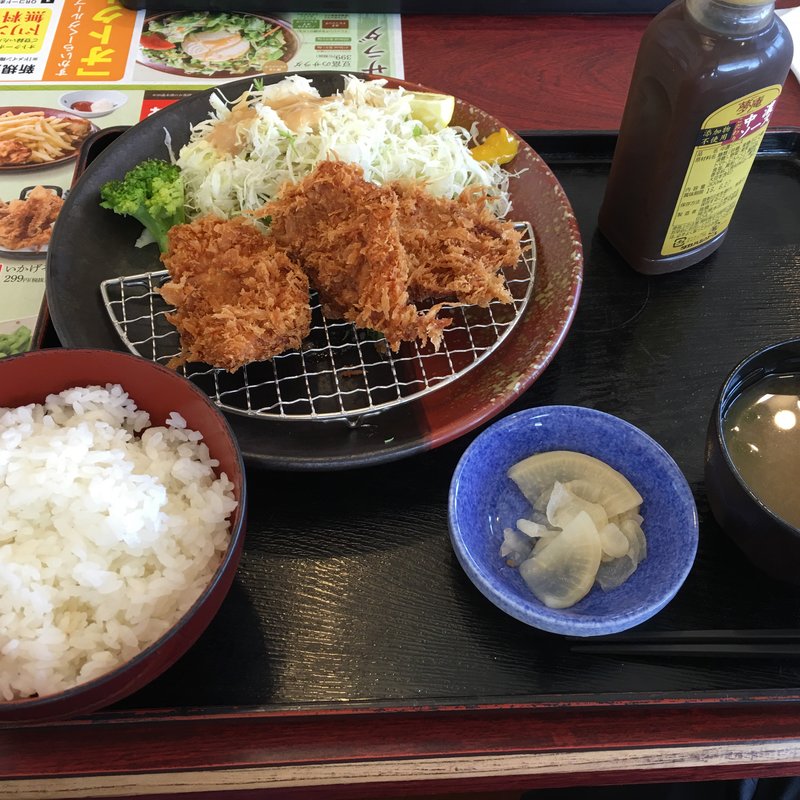 ヒレカツのセット(夢庵 逗子店)