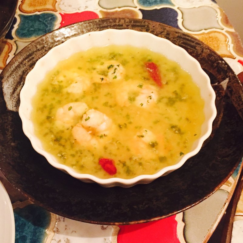 えびアヒージョ(タヒーノ)