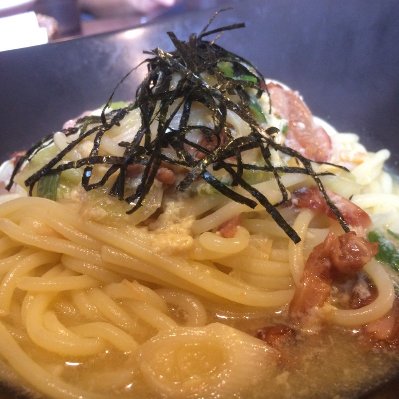 合鴨と卵のパスタ(パスタ・アマーレ （Pasta Amore）)