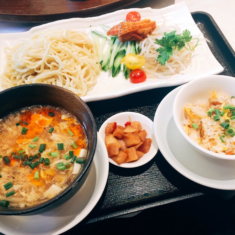 酸辣湯つけ麺(天厨菜館 渋谷店)