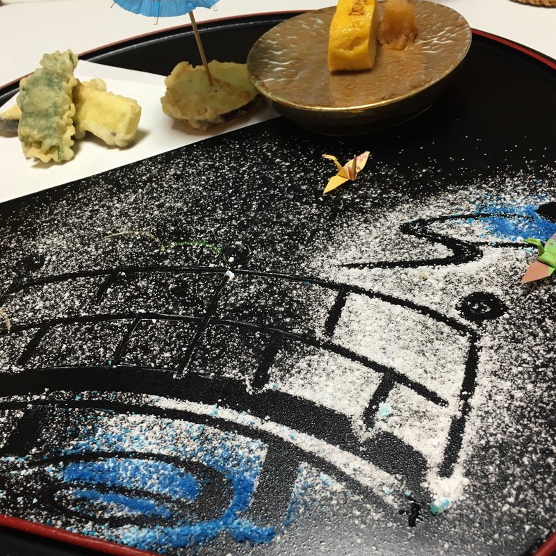 湯葉上定食(天麩羅付き)(割烹 与多呂)