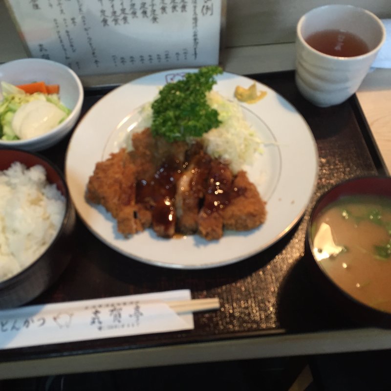 ロースカツ定食(気賀亭)