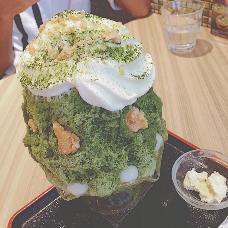 チーズタルトかき氷宇治抹茶(PABLO)