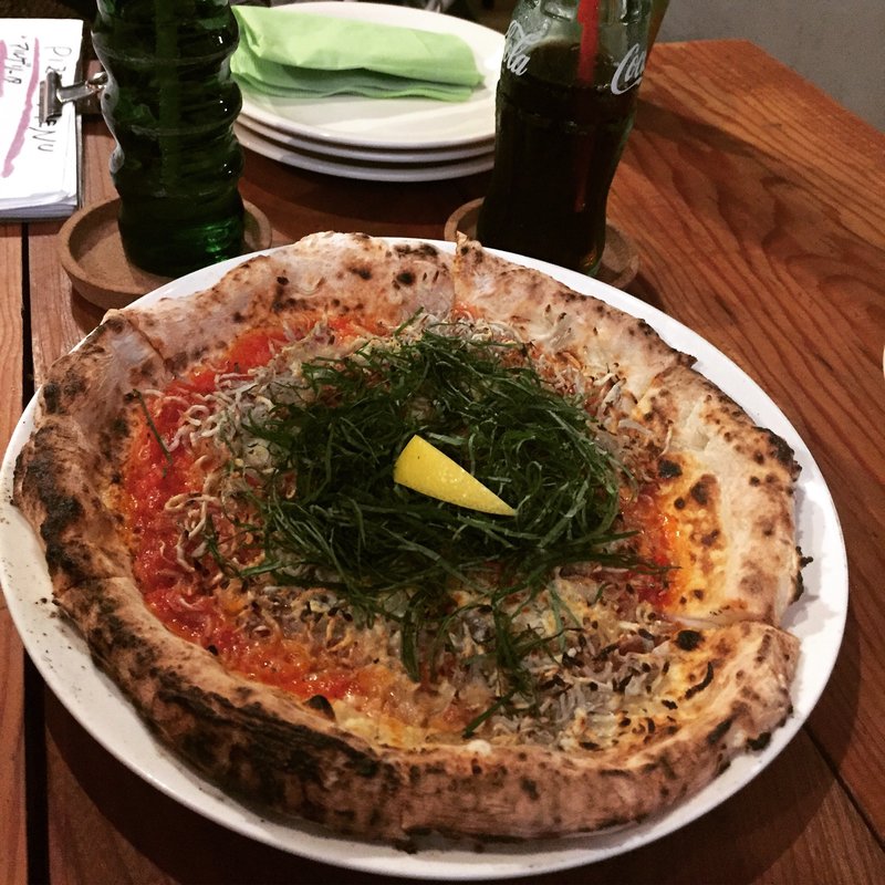 ジャコと桜えびと大葉のピザ(ハシエンダ （HACIENDA）)