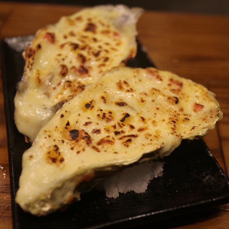 カキのグラタン(牡蠣場 北海道厚岸)