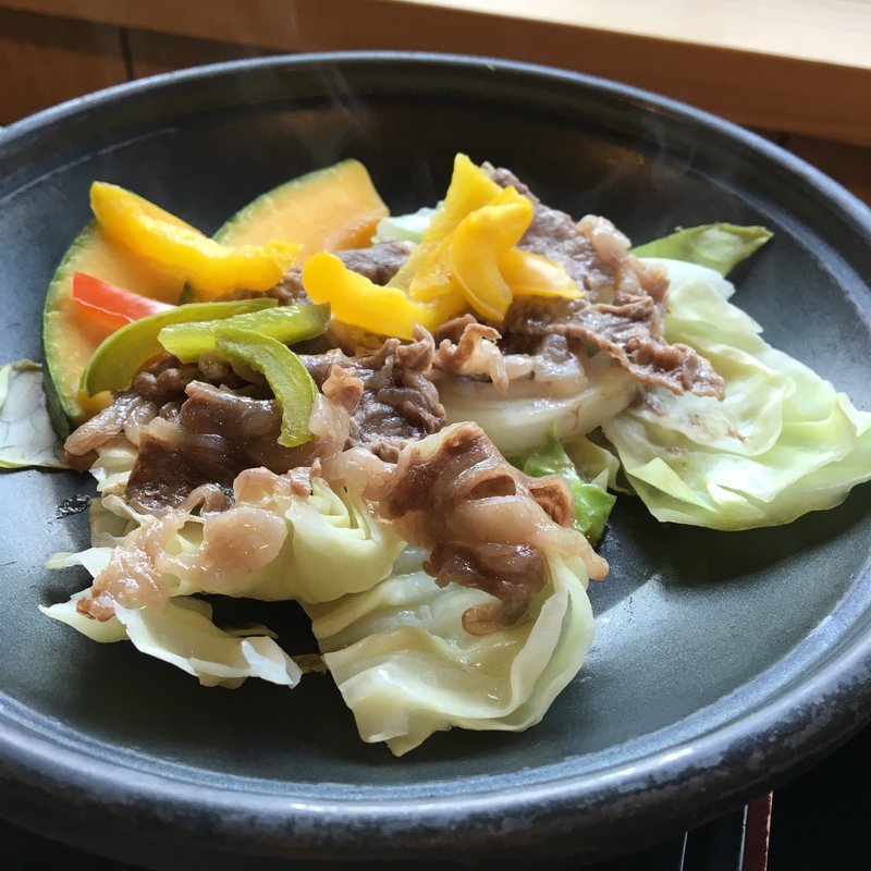 但馬牛陶板焼き膳(切り落とし肉40g)(寺子屋)